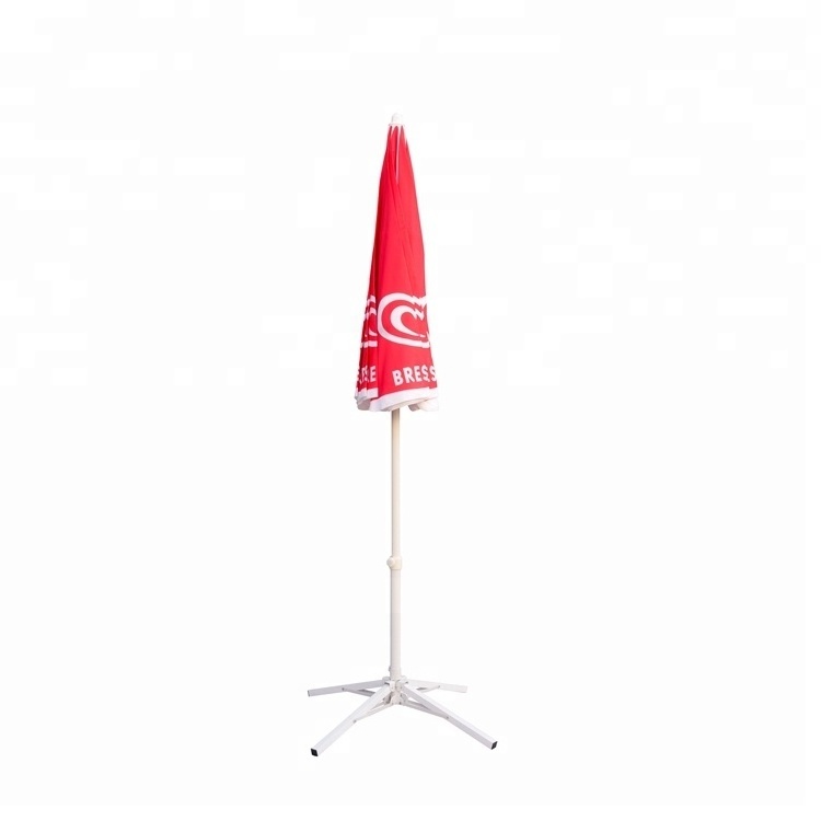 Heat transfer printing manual open close standard size beach sun umbrella parasol uv protection