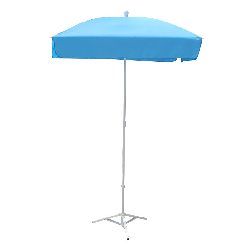 Manufacturer's direct sales of square 4-bone beach umbrellas square umbrella outdoor advertising small beach sun logo umbrella