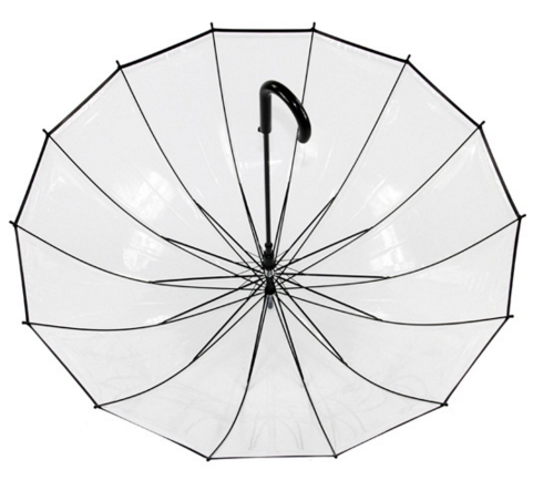 Creative design wholesale semi-auto mushroom dome shaped pvc transparent clear umbrellas