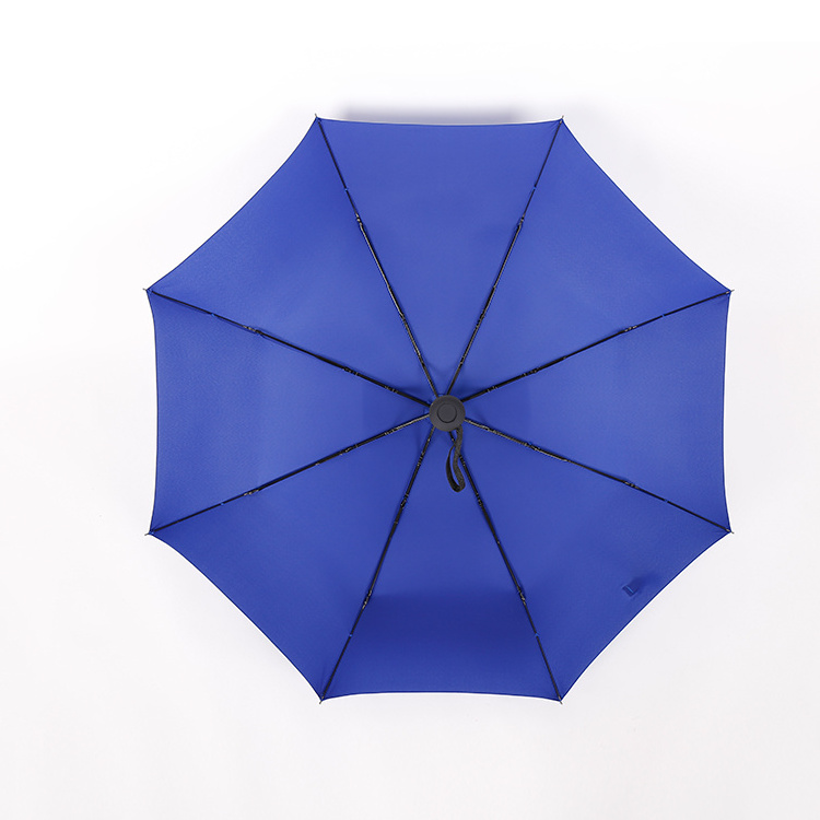 8k blue top sales auto open and close foldable three folding rain umbrella sombrillas