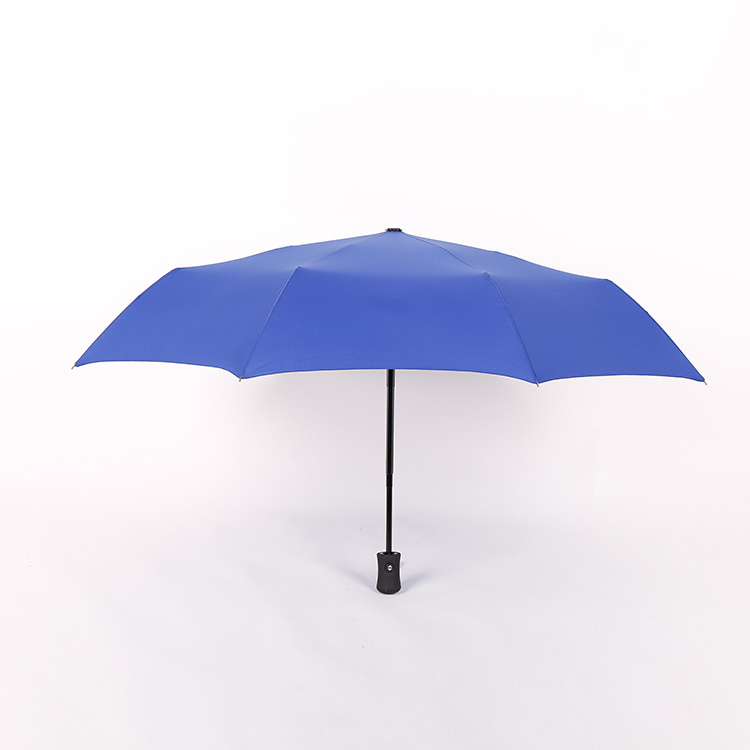 8k blue top sales auto open and close foldable three folding rain umbrella sombrillas