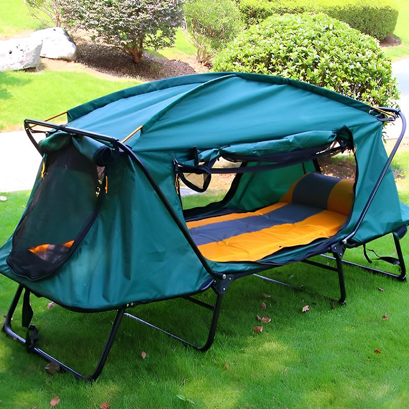 Portable cot tent pop up multi function 1-2 persons folding sleeping tent waterproof camping outdoor tent cot with bed