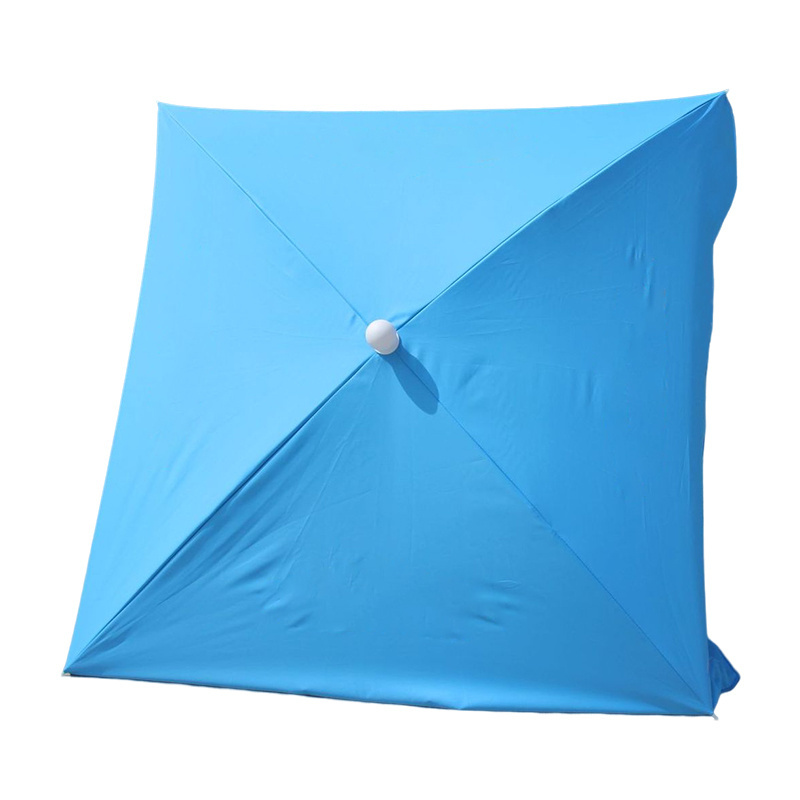 Manufacturer's direct sales of square 4-bone beach umbrellas square umbrella outdoor advertising small beach sun logo umbrella