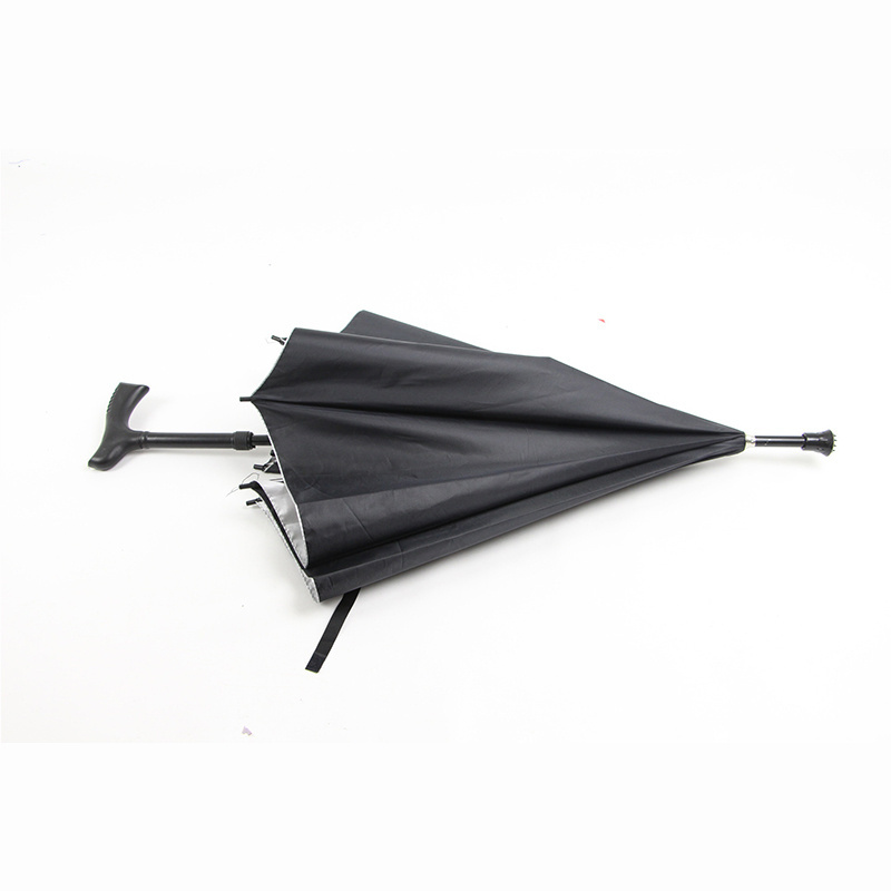 Manufacturer's direct sales of multi-functional elderly walking sunshade anti slip handle walking stick and customized umbrellas