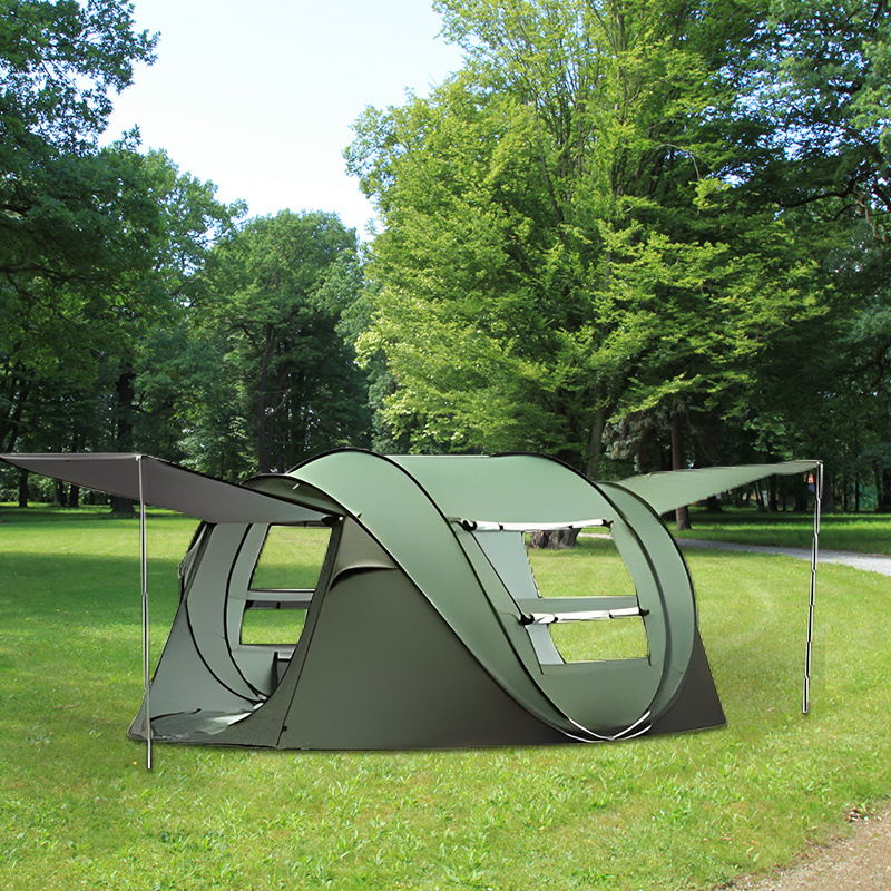 Popular luxury large size family rainproof windproof outdoor tent 5-8 person camping pop up tent customized