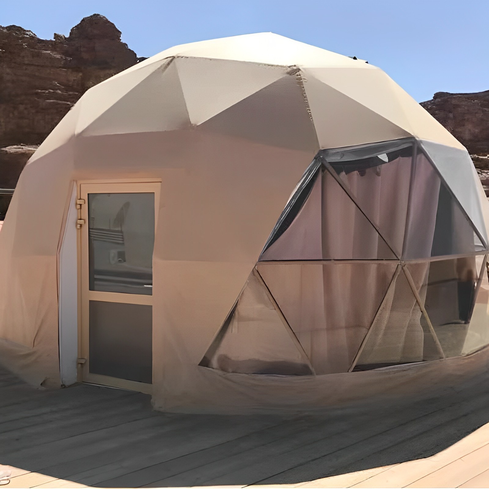 Luxury outdoor hotel starry room bubble house semi transparent spherical hotel tent camping tent