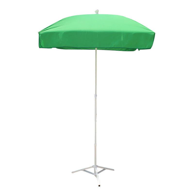 Manufacturer's direct sales of square 4-bone beach umbrellas square umbrella outdoor advertising small beach sun logo umbrella