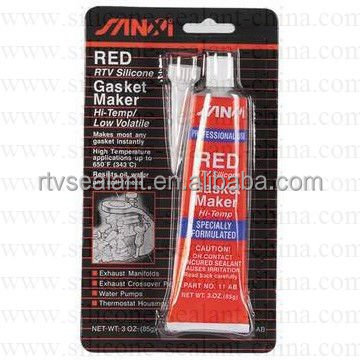 RTV silicone gasket maker black red