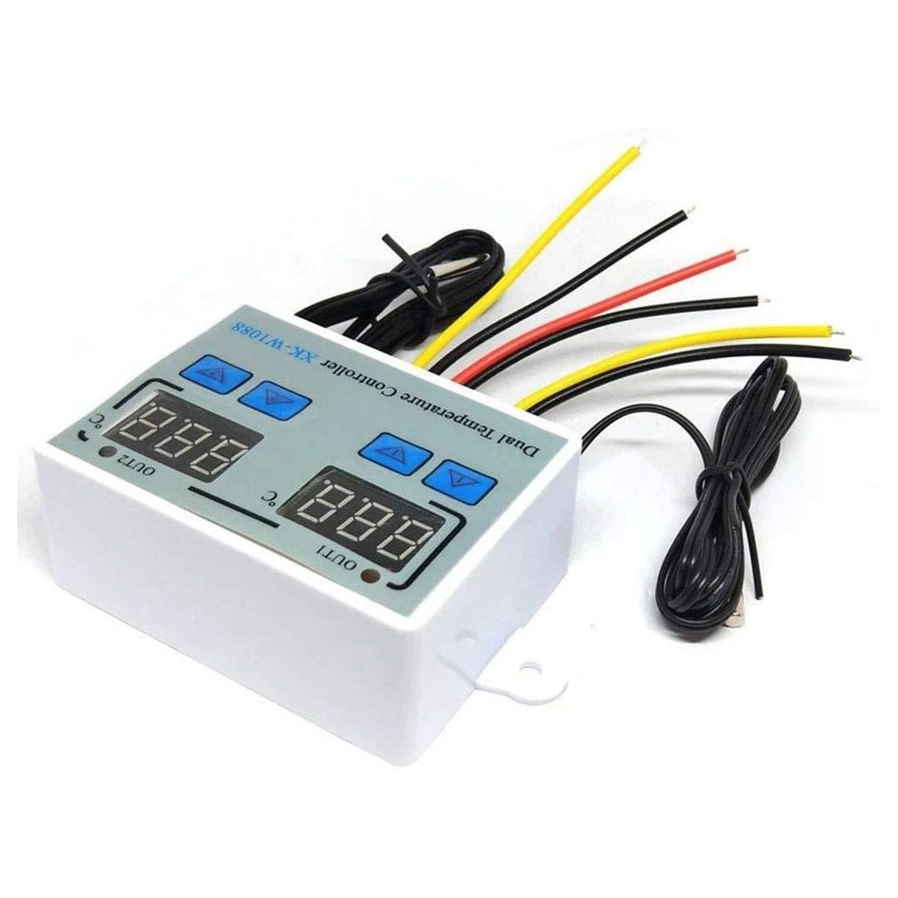 XK-W1088 digital display intelligent double control electronic temperature controller adjustable temperature controller switch