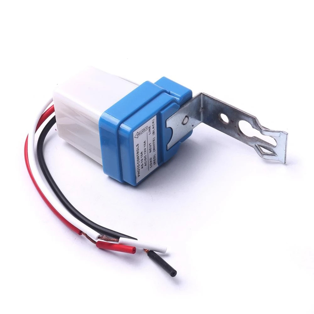 Universal Auto On Off Photocell Street Light Controller 12V 24V 220V AS-10 10A Photoswitch Sensor Switch