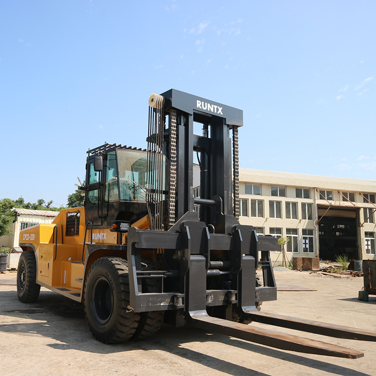 Runtx brand fork 20 ton 25 ton 30 ton capacity forklift all terrain fork lift with 500mm ground clearance