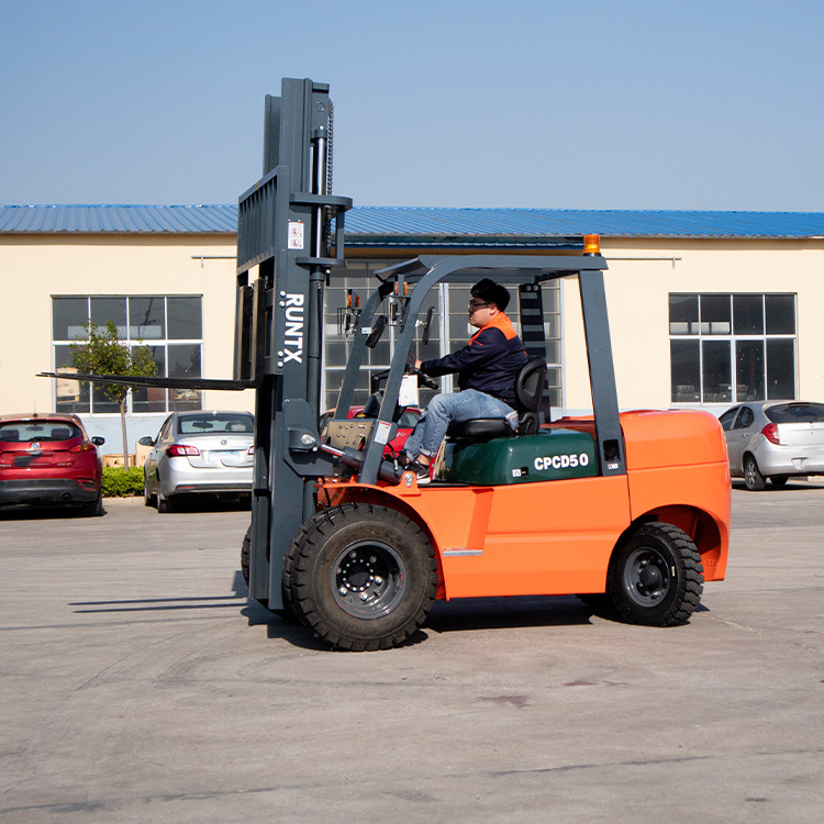 Runtx 4 ton montacarga mini diesel forklift trucks forklift side shift lifting forklift for sale