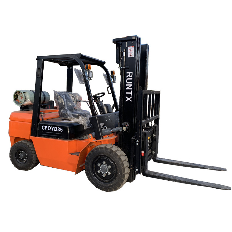 Runtx brand Dual Fuel Gasoline Gas Forklift 2 ton 3 ton 3.5 ton 4 ton  LPG forklift with Japanese brand K25 engine