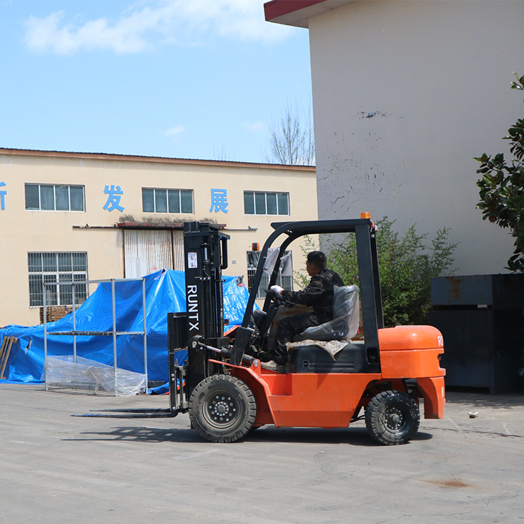 Runtx 2000 working hours warranty mini capacity 3000kg 3500kg forklift price with 1020mm fork size