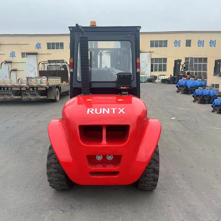 Runtx factory price small 2wd 4wd off road forklifts 2.5 ton 3 ton 3.5 ton all rough terrain forklift