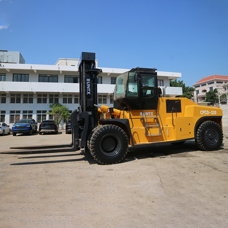 Runtx brand fork 20 ton 25 ton 30 ton capacity forklift all terrain fork lift with 500mm ground clearance