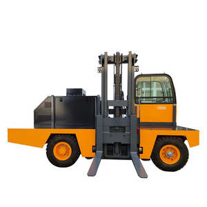 RUNTX 6 ton side loader diesel container forklift truck with 4800mm lifting height