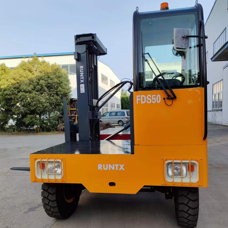 RUNTX 6 ton side loader diesel container forklift truck with 4800mm lifting height