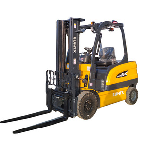 High quality 1 ton 2 ton 3 ton electric forklift Lift Height 3m-7m lithium battery solid tire Warehouse Indoor trucks forklift