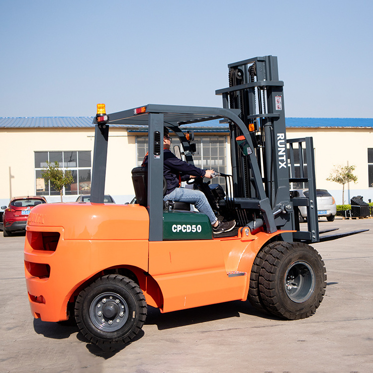 Runtx 4 ton montacarga mini diesel forklift trucks forklift side shift lifting forklift for sale