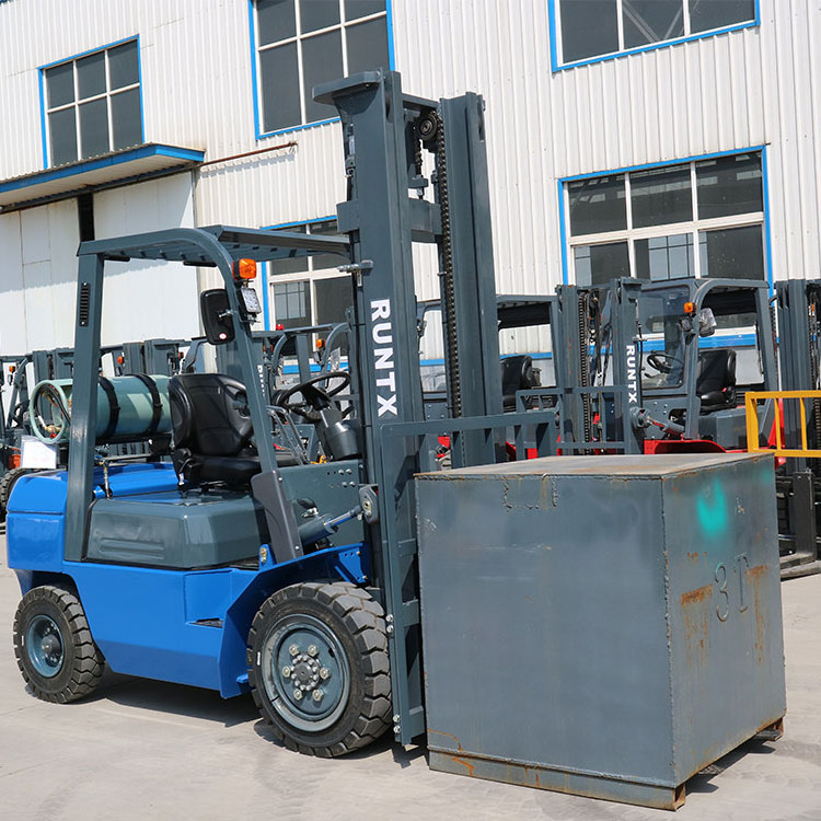 Runtx brand Dual Fuel Gasoline Gas Forklift 2 ton 3 ton 3.5 ton 4 ton  LPG forklift with Japanese brand K25 engine