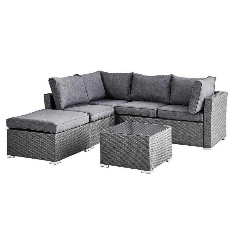 Plastic Rattan Woven Furniture Outdoor Table and Chair Waterproof Fabric PE Wicker All Weather Resistance Garden Sofa