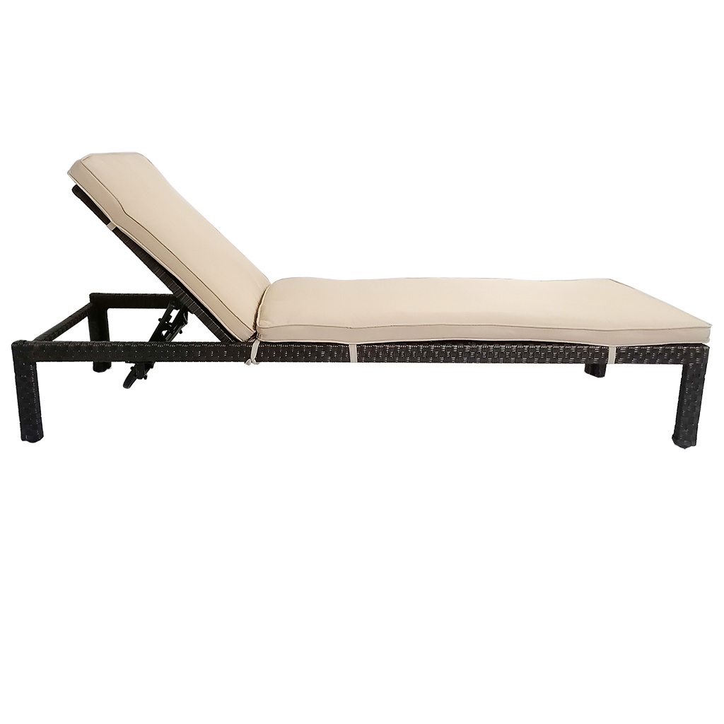 Outdoor garden patio furniture rattan wicker bed sun lounger