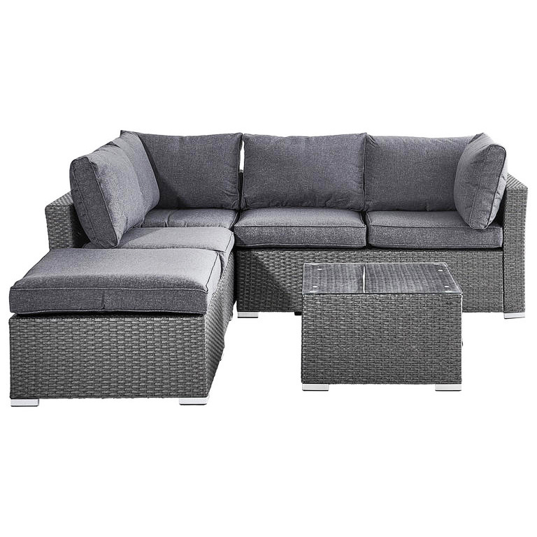 Plastic Rattan Woven Furniture Outdoor Table and Chair Waterproof Fabric PE Wicker All Weather Resistance Garden Sofa