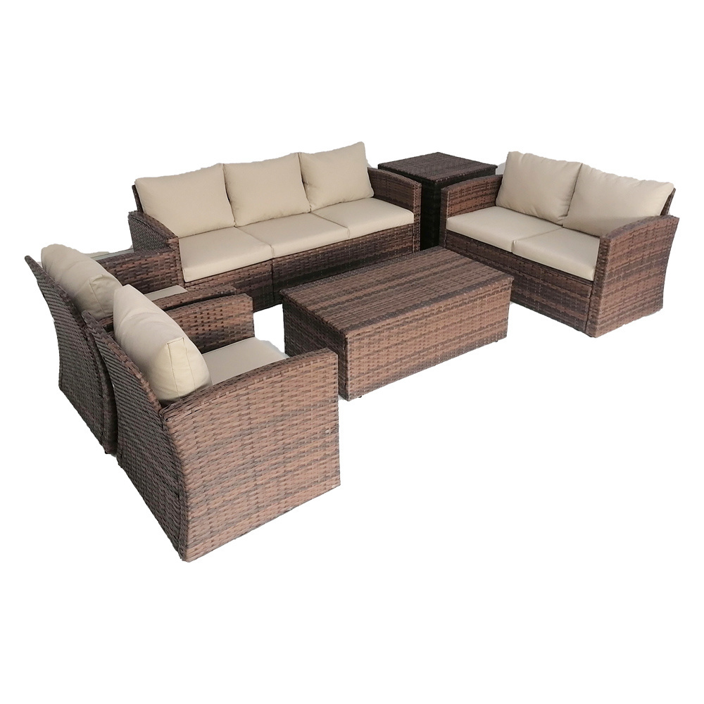 Best Seller 6pcs Garden Furniture Outdoor Rattan Sofa Sets for Patio Outdoor Use