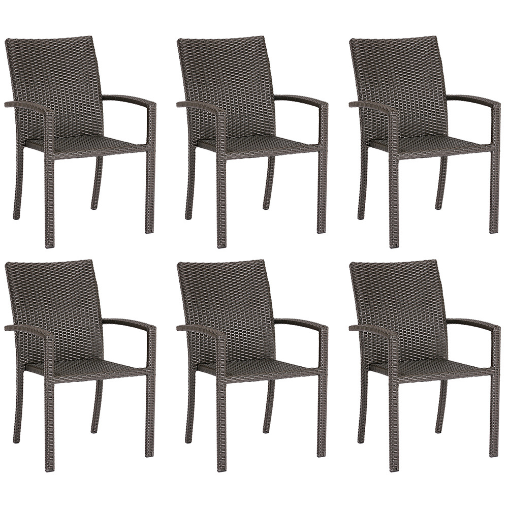 Firepit Chairs Outdoor Wicker Patio Dining Set Stack able Outdoor Wicker Stacking Chairs for Patio Garden Yards