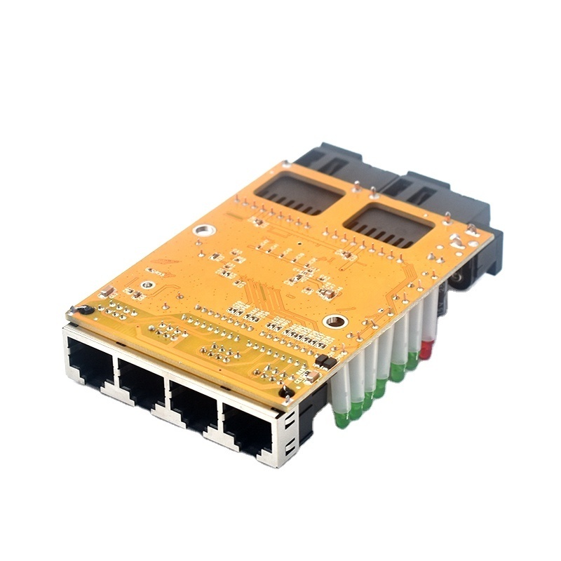 poe in media converter fiber optic 10/100M Switch 2 Fiber Port SC 25KM Fiber Optical Switch PCB Board network pcba planet