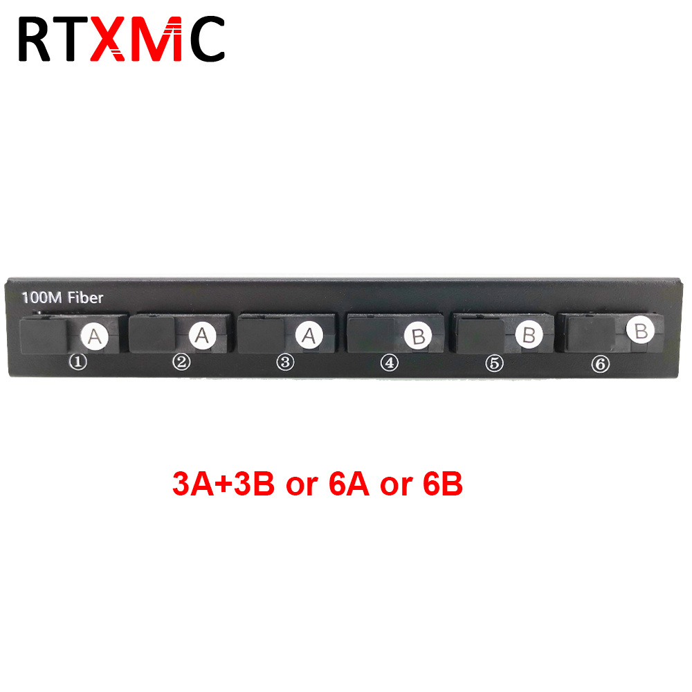 RTXMC  6f2e 10/100m Ethernet Switch 6 Fiber Port 25km 2 Utp Rj45 Fast Erhetnet Fiber Optical Switch