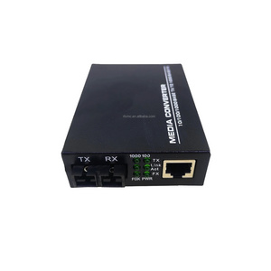 RTXMC  10/100/1000m Media Converter 20km Dual Fiber Sc Rj45 Gigabit Fiber Optical Ethernet Media Converter Double Fiber