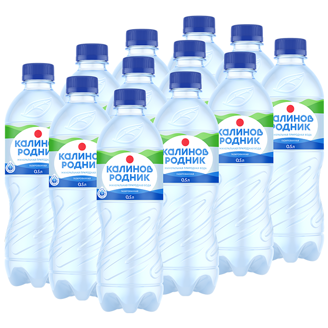 Kalinov Rodnik Sparkling Mineral Water 500ml carbonated drinking water pure spring water ready to drink