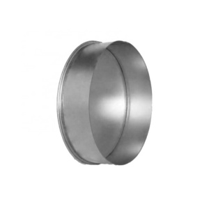 Stainless steel round plug without a gasket for round spiral ducts/ HVAC system metal duct end cap for pipes