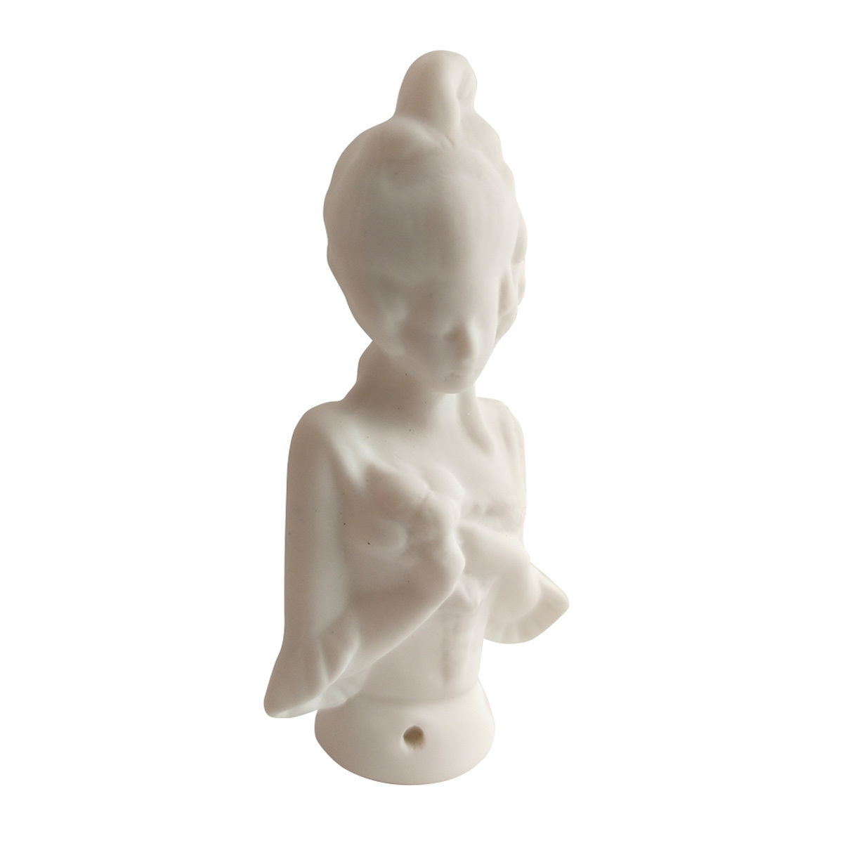 Ceramic porcelain doll blanks half-body 8cm wholesale from manufacturer porcelain doll parts