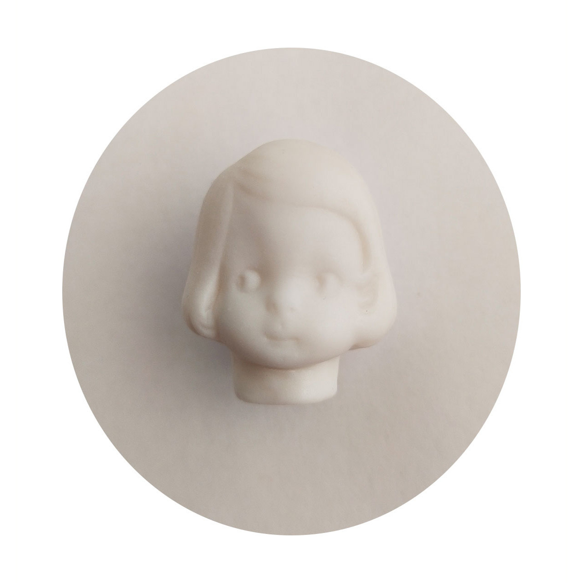 Doll making porcelain blanks (girl head) 3cm size wholesale prices doll parts for sale