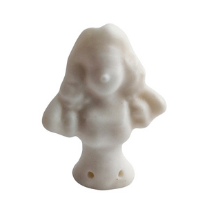 Porcelain doll blanks (half-body) 3.5cm size wholesale from manufacturer hand-made doll parts for sale