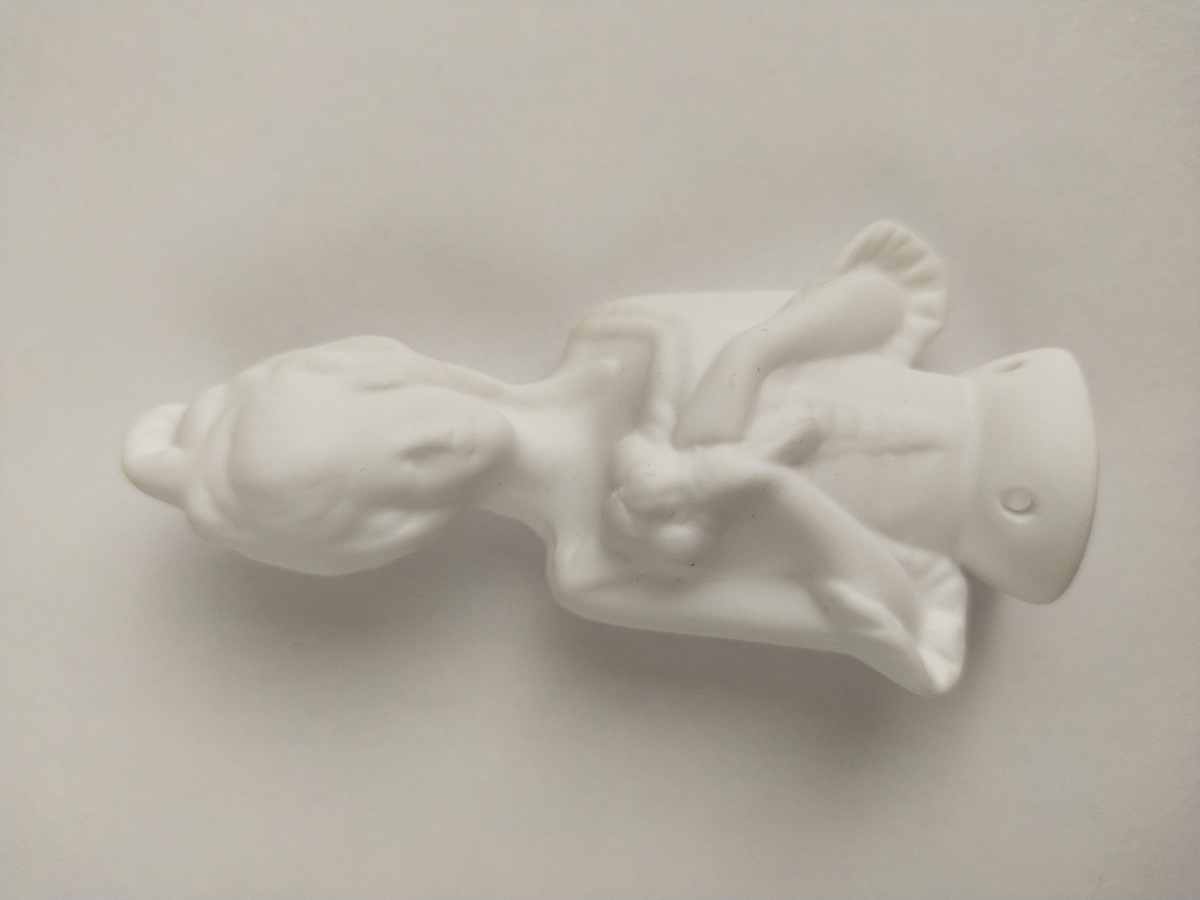 Porcelain blanks for doll making lady half-body 8cm wholesale from manufacturer hand-made doll parts