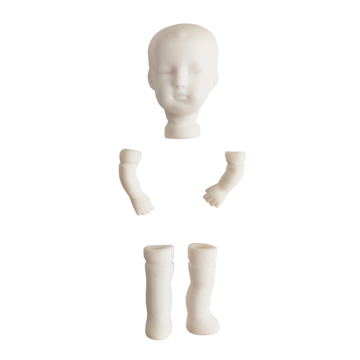 Porcelain blanks for doll making (head, legs and arms) manufacturer prices doll parts