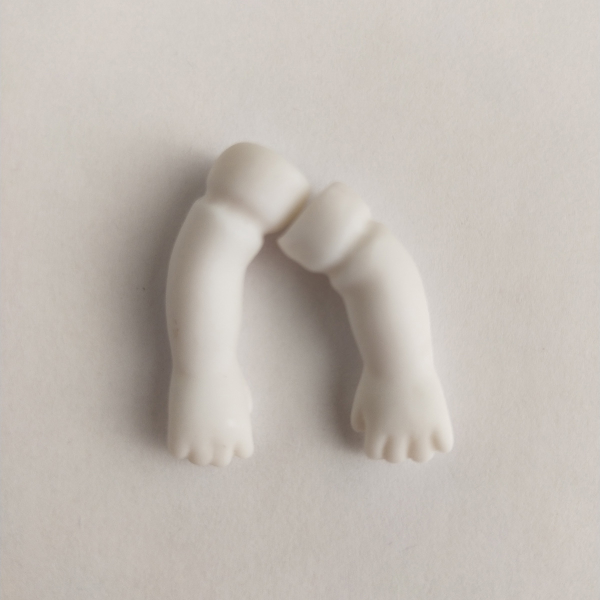 Porcelain blanks for doll making (imp head, arms, legs) wholesale from manufacturer hand-made doll parts