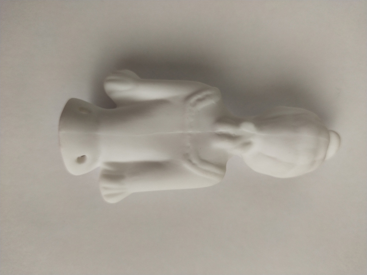 Porcelain blanks for doll making lady half-body 8cm wholesale from manufacturer hand-made doll parts