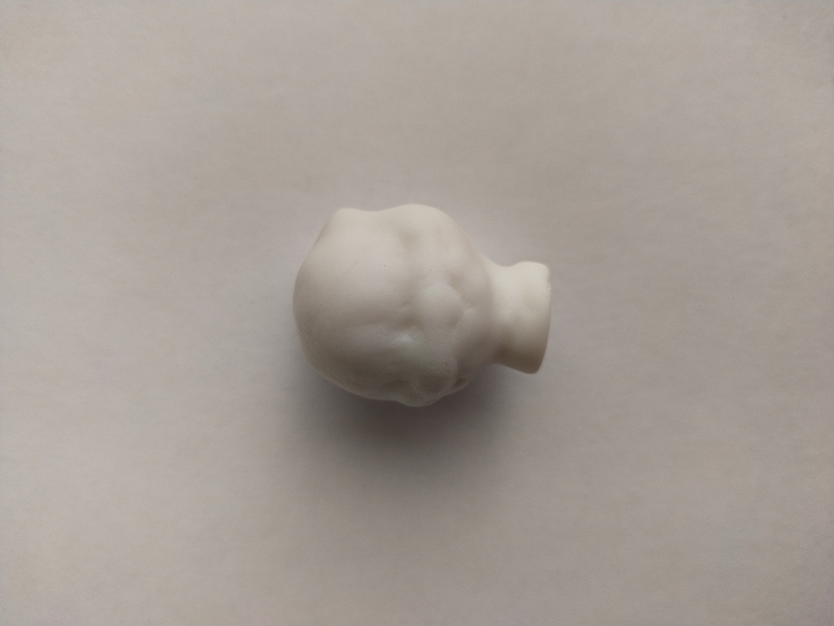 Porcelain blanks for creating dolls (head) 3cm size wholesale prices hand-made doll parts