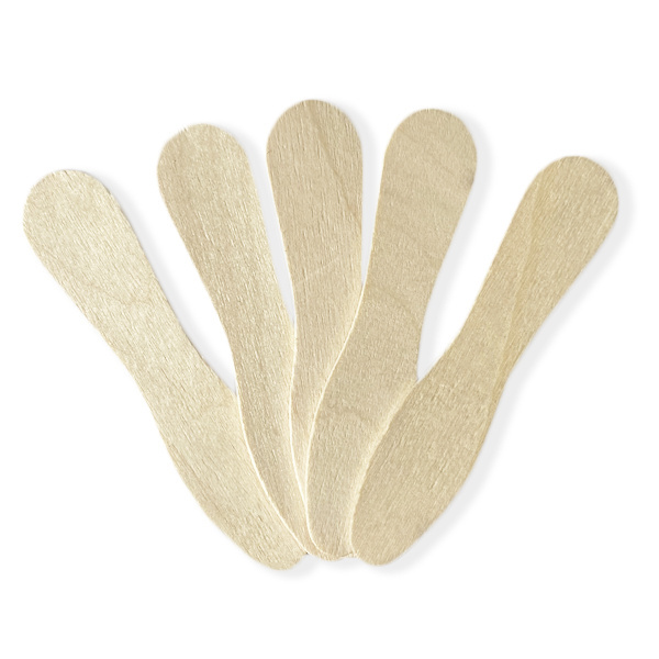 Natural birch wooden ice cream spoon 75x16(11)x1,35 mm (unsorted) disposable biodegradable ice cream spoons