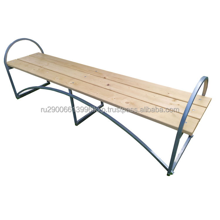 Garden Steel Bench Druzhba With Wood Benches made of best materials modern design capacity 3-4 people