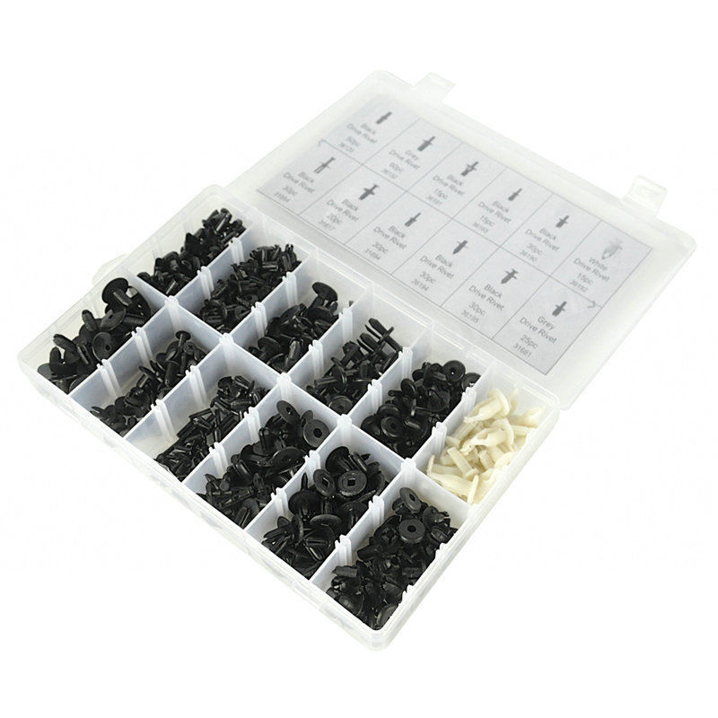 350Pcs/Set Universal Car Auto Body Plastic Push Pin Rivet Fasteners Trim Clip Car Repair Assortment Kit Automotive Clips