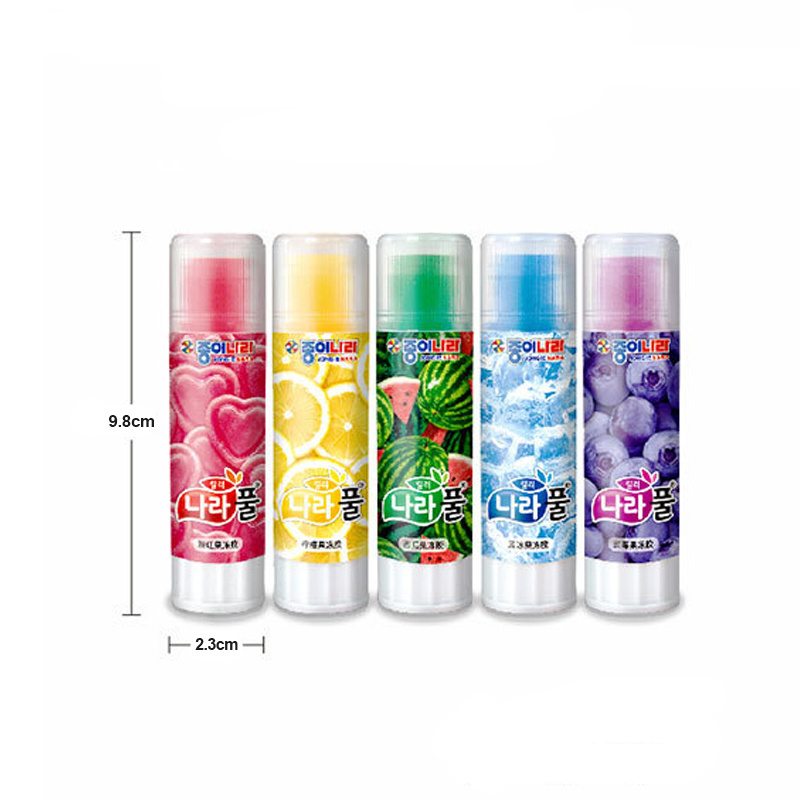 JONG IE NARA 15g High Viscosity Transparent Glue Stick Green Leaves Design for Wire Drawing from South Korea