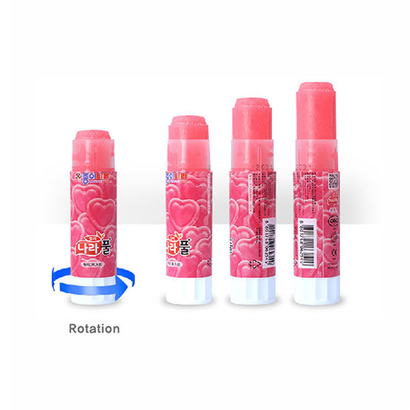 JONG IE NARA 15g High Viscosity Transparent Glue Stick Green Leaves Design for Wire Drawing from South Korea