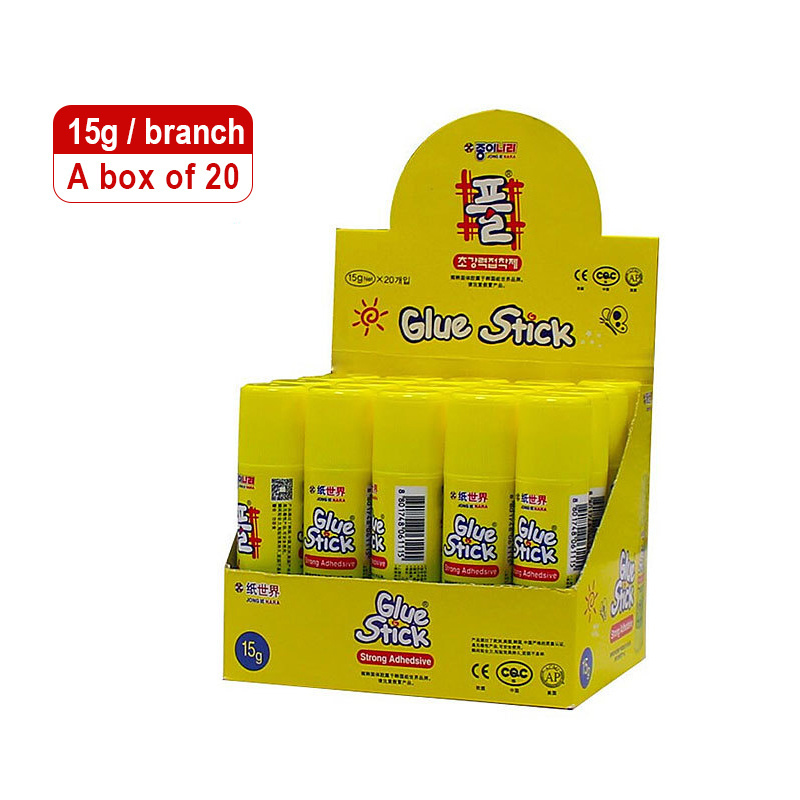 JONG IE NA High Viscosity Yellow Glue Stick 15g Non-Toxic and Environmentally Friendly for Children from Korea Paper World