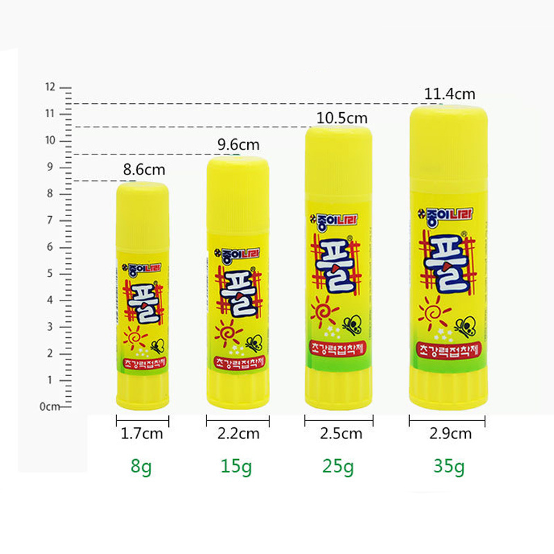 JONG IE NA High Viscosity Yellow Glue Stick 15g Non-Toxic and Environmentally Friendly for Children from Korea Paper World